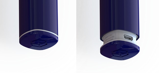 Spyre micro-USB charging port