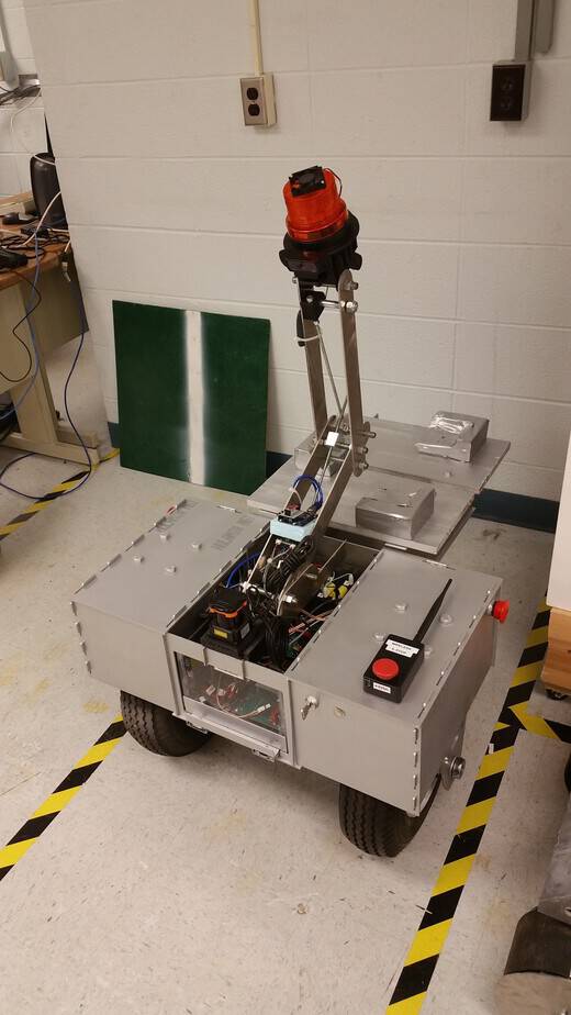 Fully-assembled "Pathfinder" robot