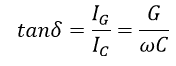 Formula for dissipation factor