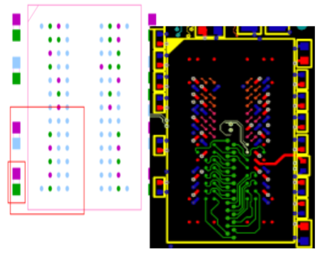 Placement of capacitor in DDR memory