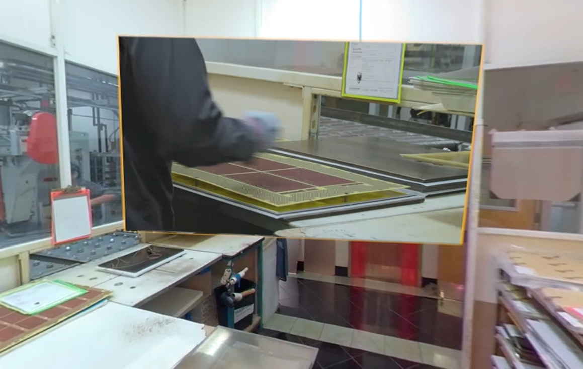Laminating PCB at Sierra's PCB lamination lab