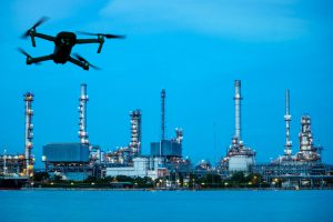 Industrial inspection by a Drone