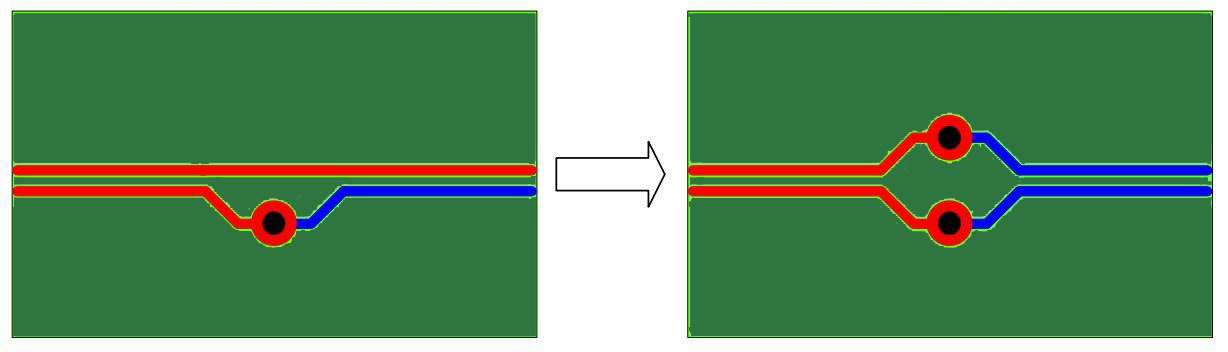 Differential Pairs with Vias