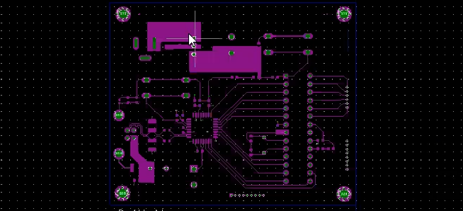 Gerber data of a PCB on gerber viewer