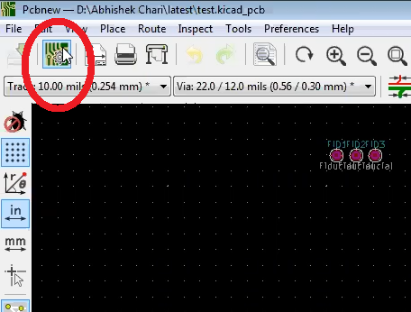 Board setup in Kicad