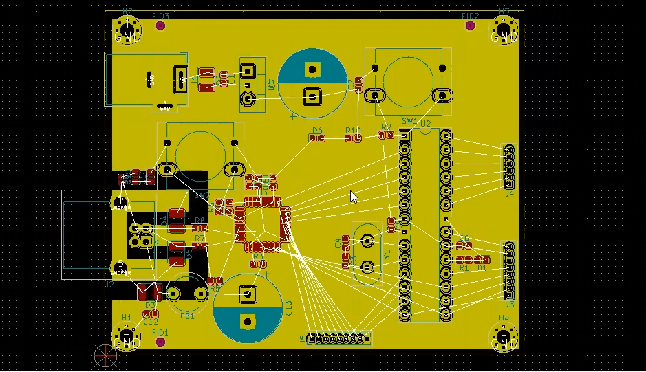 How to route ground layer in Kicad