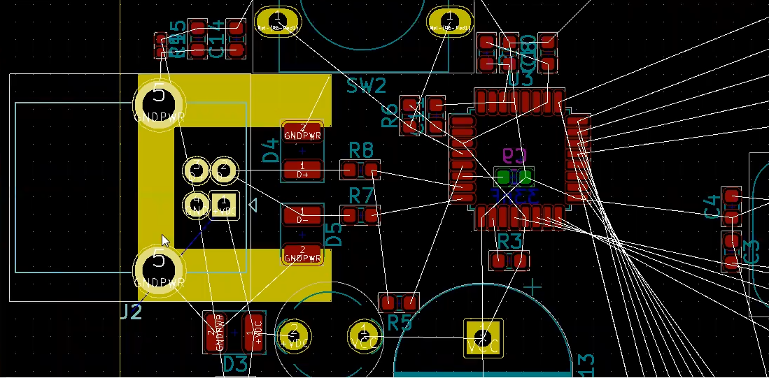 How to route solid ground in Kicad