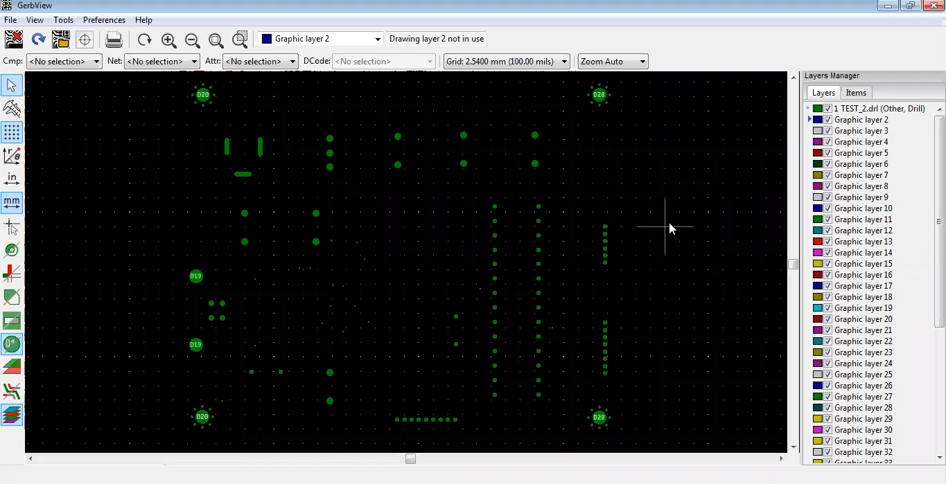 Drill file in gerbview