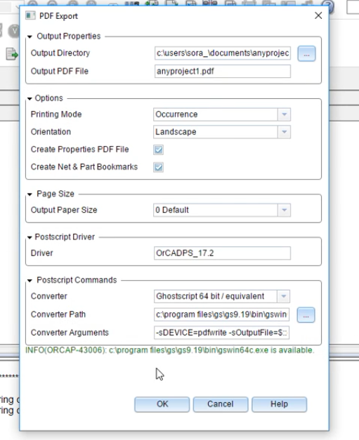 Exporting PDF files in Allegro