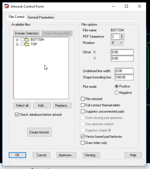How to configure artwork control form in Allegro 