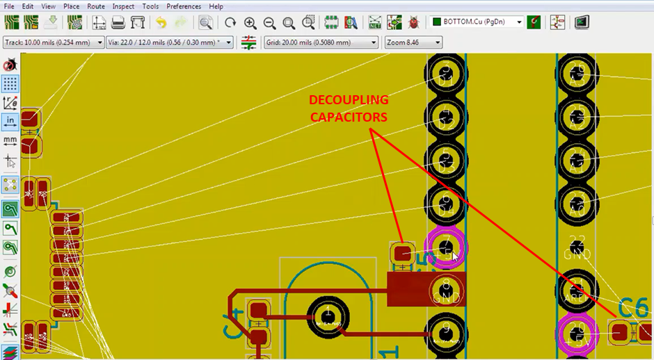 Decoupling capacitors