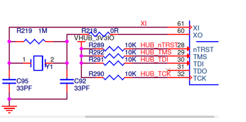 Crystal placement in a schematic design