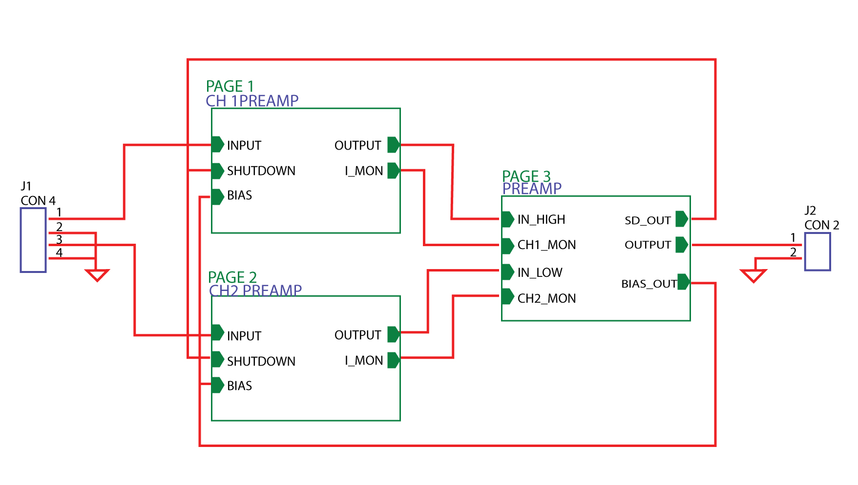 Hierarchical schematic design