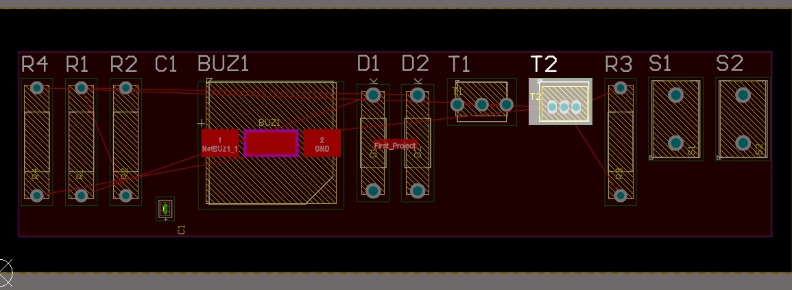 Example of PCB layout