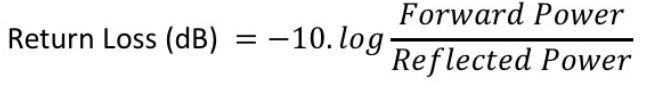 Return Loss formula in log terms 