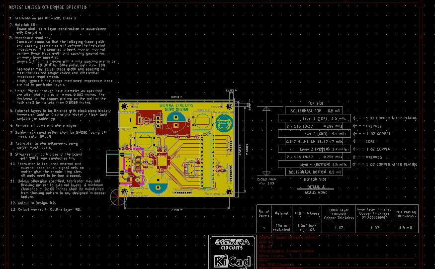 PCB fabrication drawing