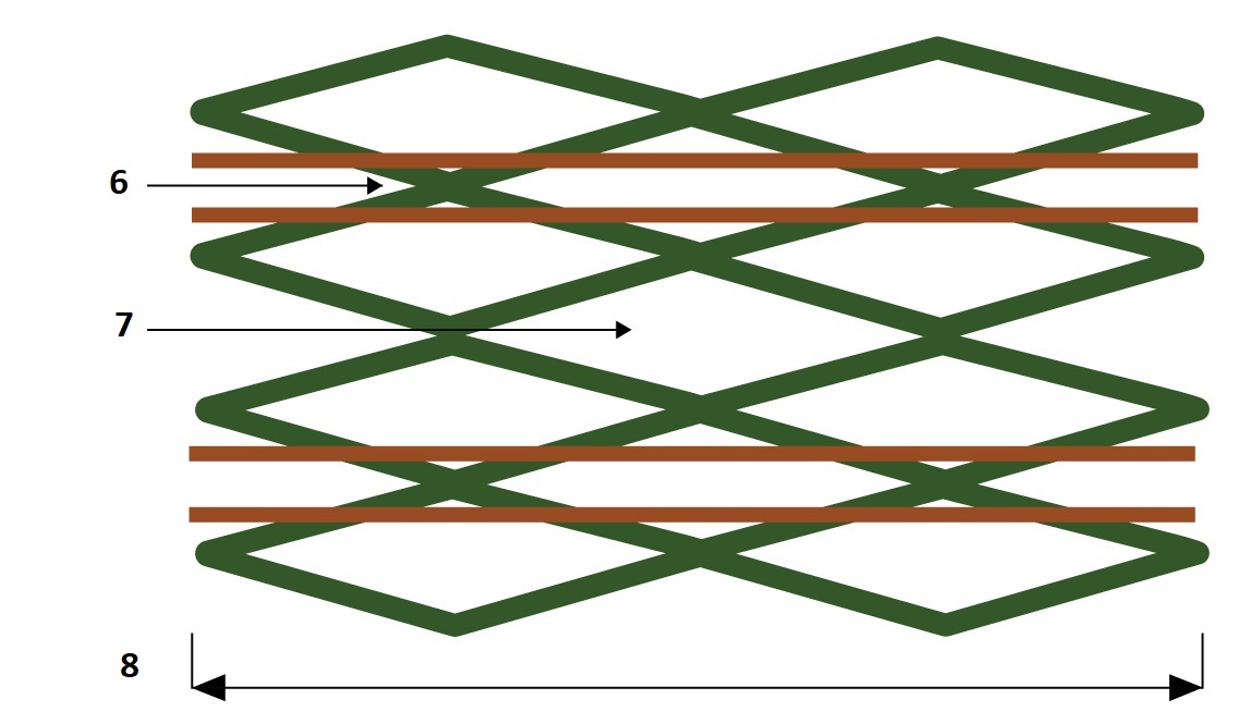 Alignment of differential traces on cross hatch intersections