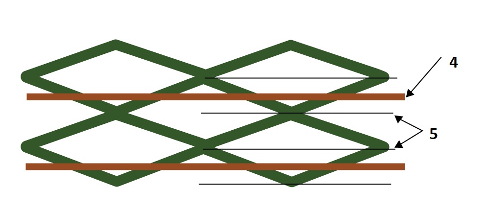 Cross hatch intersections for crosstalk reduction