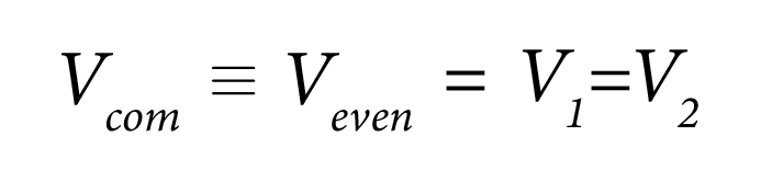 Equating the common or even mode with V1 and V2 equating-common-or-even-mode-with-v1-and-v2.webp