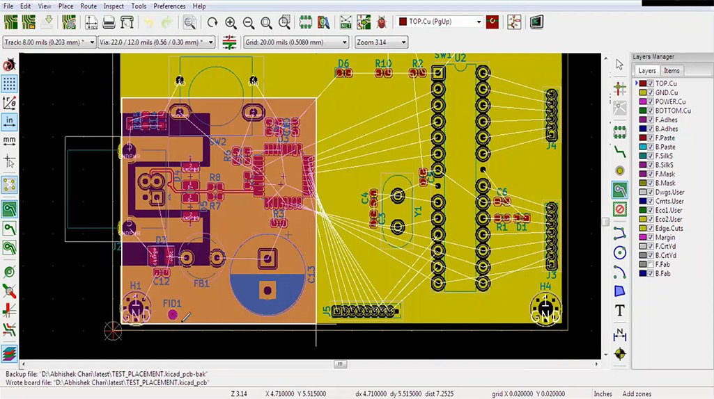 KiCad Critical Routing