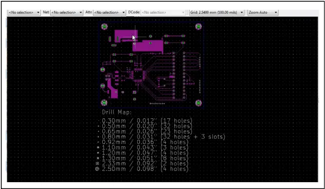 Drill map data on a Gerber file gerber-file-with-drill-map.webp