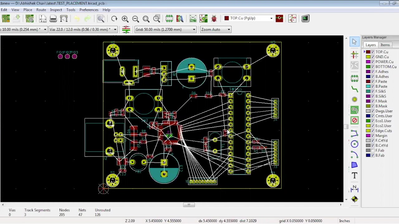 How to Place Components in KiCad Sierra Circuits