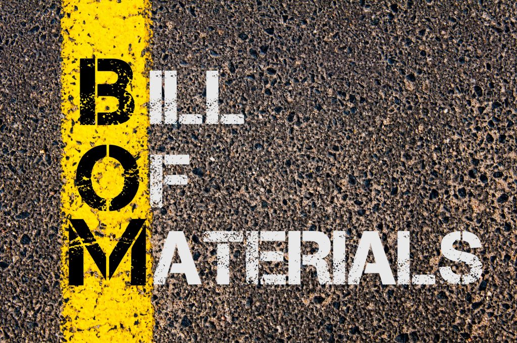 A Planner's Best Tool: The Importance of a Bill of Materials 