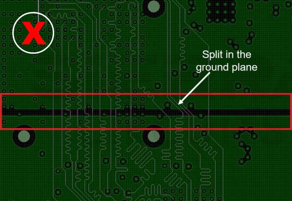 Do not split ground plane do-not-split-ground-plane-in-pcb.jpg