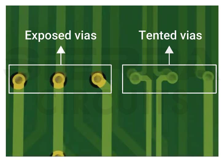 PCB Via Tenting Design Rules and Fab Notes | Sierra Circuits