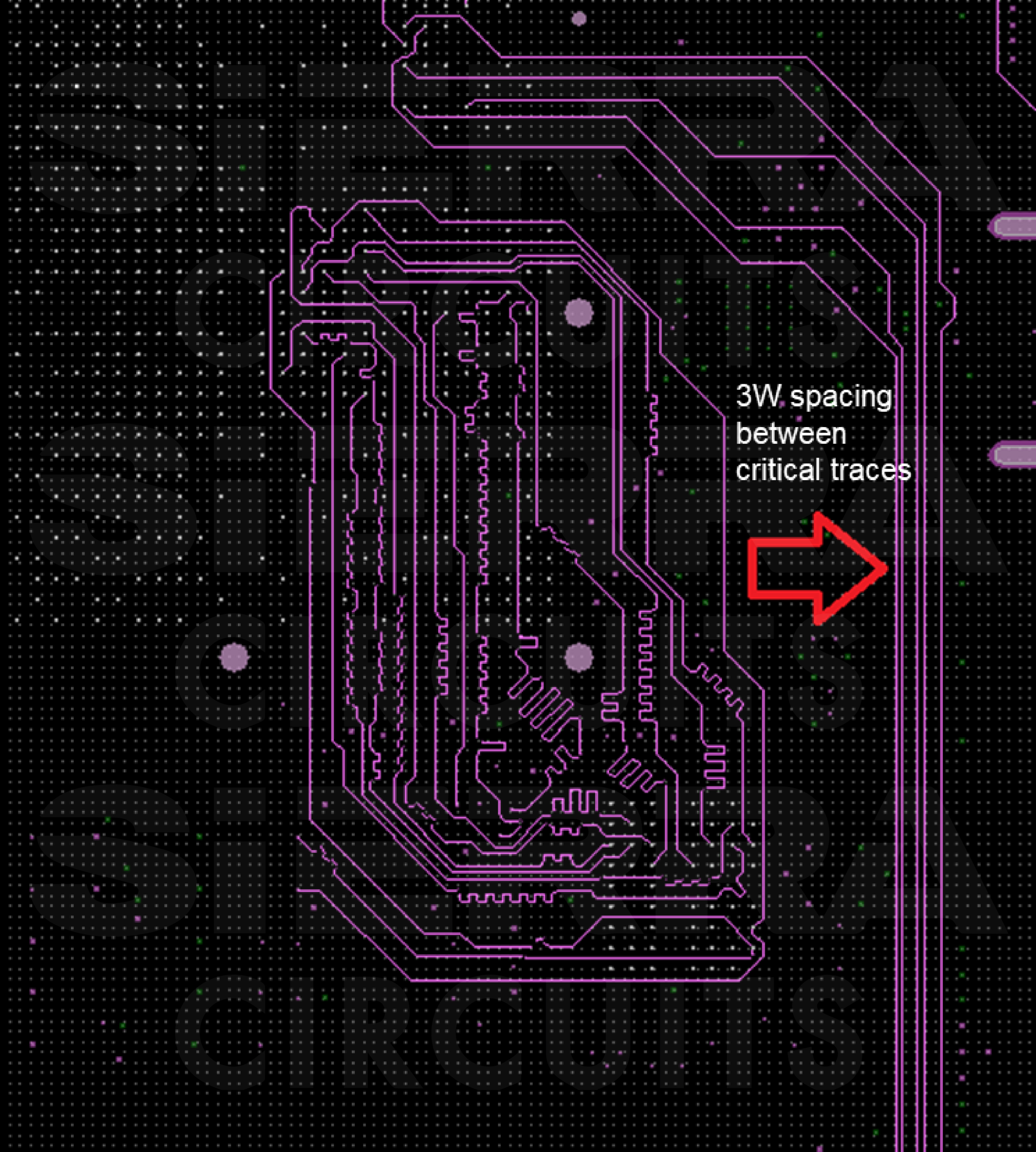 3W spacing in PCB layout for transmission lines 3w-spacing-designing-pcb-transmission-lines.webp