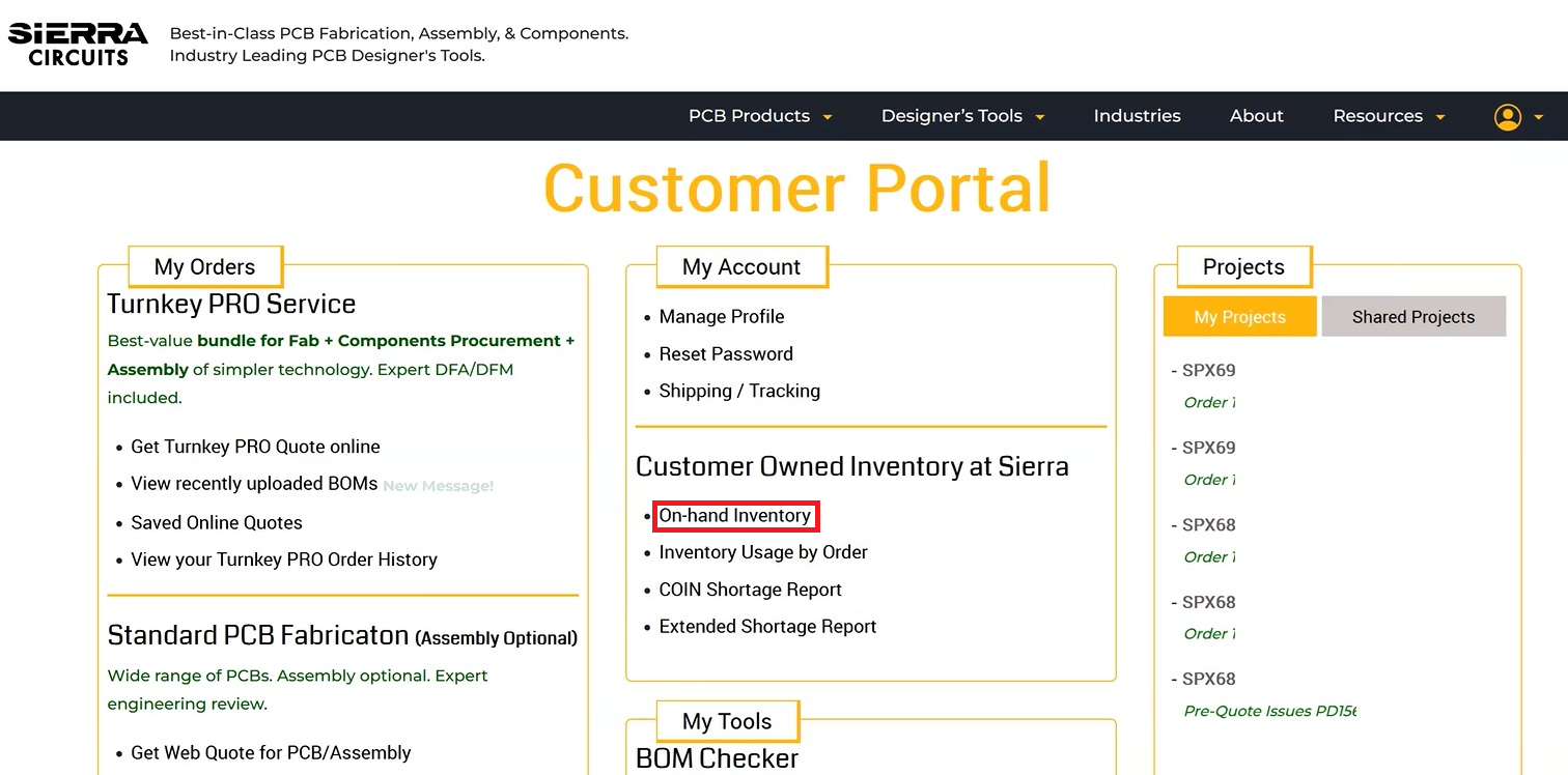 coin-on-hand-inventory-on-sierra-circuits-customer-portal.webp