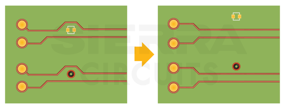 Components and vias avoided between differential pairs avoid-components-and-vias-between-differential-pairs.webp