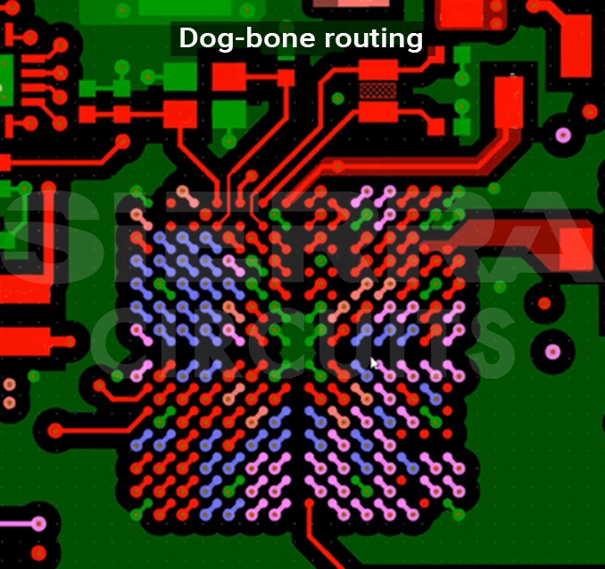 Dog-bone routing to break out a BGA dog-bone-routing-bga.webp